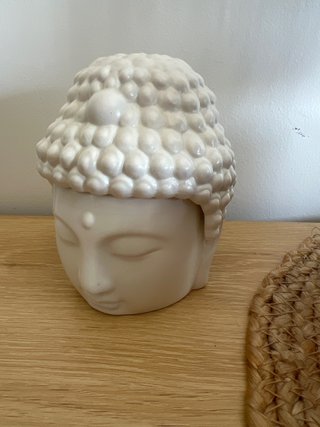 Taza Buda Kikkerland Cerámica Blanca