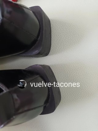 Zapato de piel tacón cuadrado ♡ ZARA WOMAN * 37