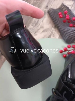 Zapato de piel tacón cuadrado ♡ ZARA WOMAN * 37