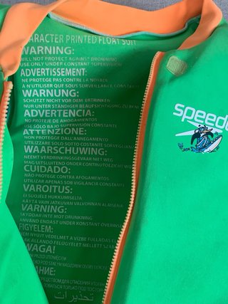 Traje de flotación Speedo 4 años