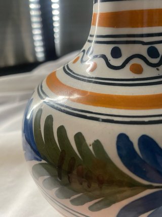 Jarrón de Talavera Multicolor