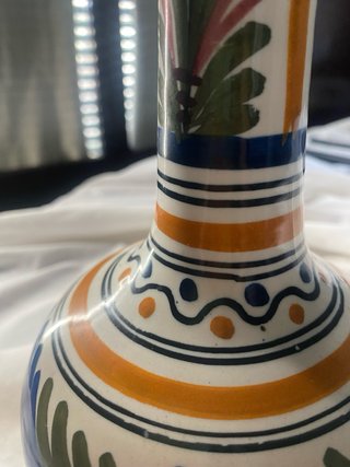 Jarrón de Talavera Multicolor