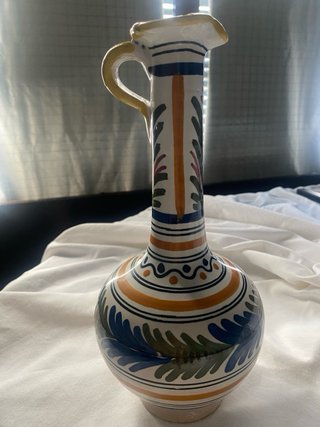 Jarrón de Talavera Multicolor