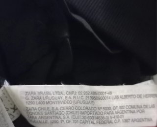 Minigonna balze Zara nera taglia S