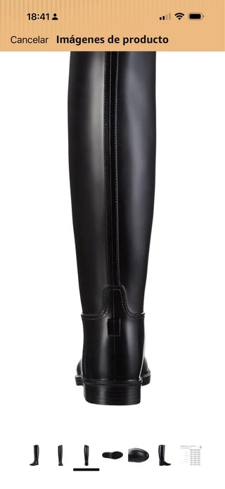 Botas de agua negras talla 38