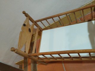 Carrito y cuna para muñecas