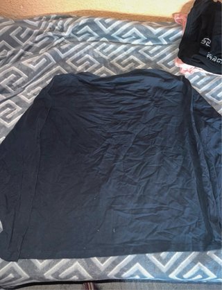 Camiseta manga larga corta negra