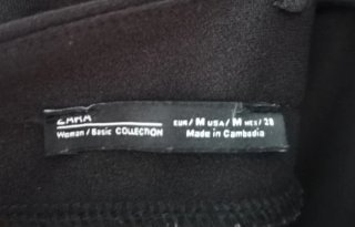 Mono Zara Negro Talla M