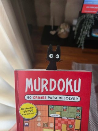 Marcador de Livro Gato Preto