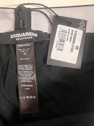 Bañador Dsquared2 Negro con Logo