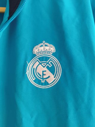 Chaqueta Real Madrid Adidas Azul y Blanca