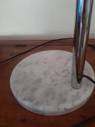 Lampada anni '70 marmo metallo