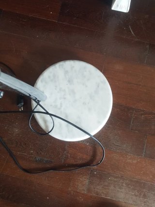 Lampada anni '70 marmo metallo