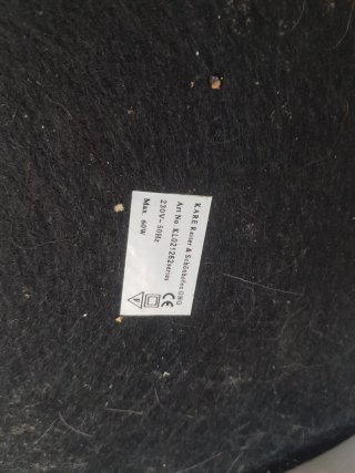 Lampada anni '70 marmo metallo