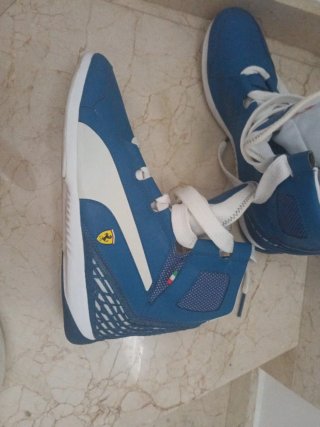 Zapatillas Botín Puma Ferrari Azul y Blanco