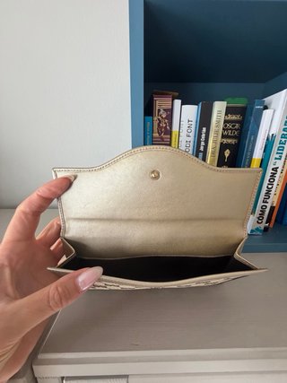 Cartera Gucci Original Beige y Dorada