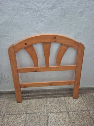 Cabecero individual de madera