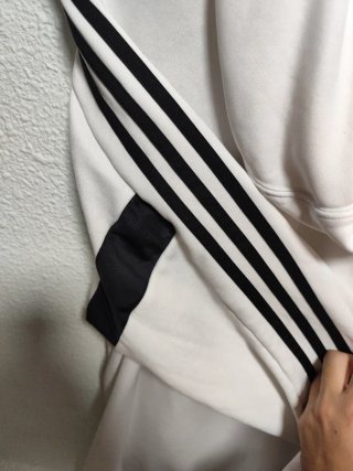 Sudadera Adidas Blanca Media Cremallera