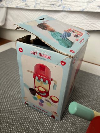 Cafetera de juguete de madera Honeybake