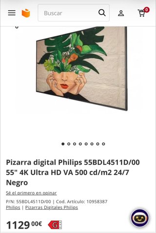 Precintada! Pizarra Digital Philips 55 4K UHD