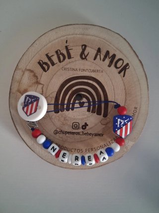 Chupetero clip redondo Atlético de Madrid