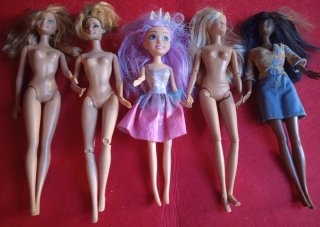 6 bambole Barbie da collezione