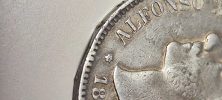 5 Pesetas Plata Alfonso XII 1883