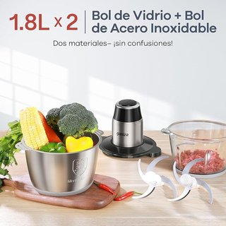 Ganiza Picadora de carne eléctrica, procesador