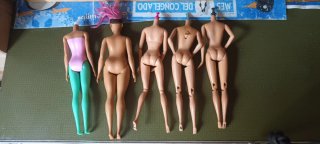 Lote 5 Barbies sin cabeza. Cuerpos. Buen estado