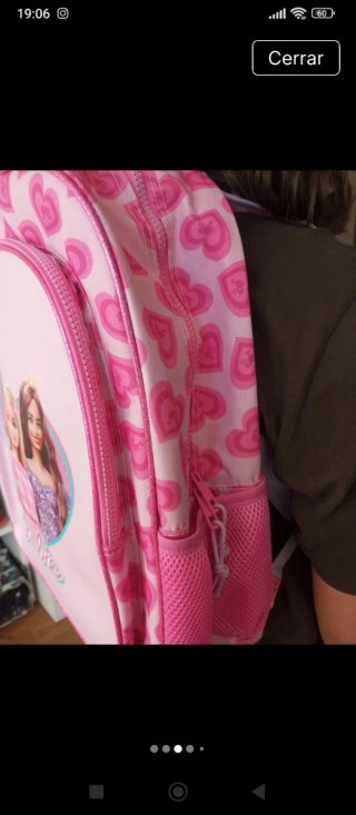 Mochila escolar rosa Barbie