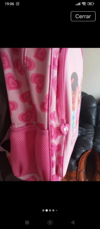 Mochila escolar rosa Barbie
