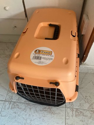 Transportín Perro Negro y Naranja. 54x37x25