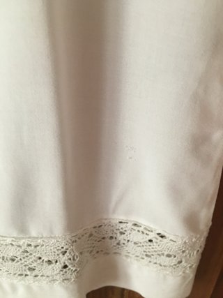 Blusa H&M bianca con pizzo e ricami