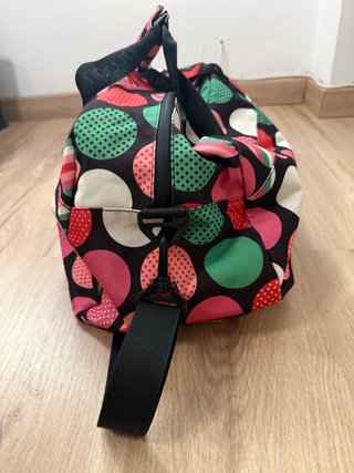 Bolsa deportiva maleta de viaje estampado lunares