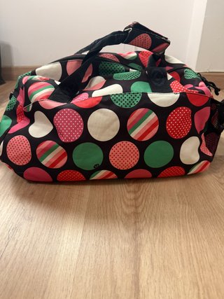 Bolsa deportiva maleta de viaje estampado lunares