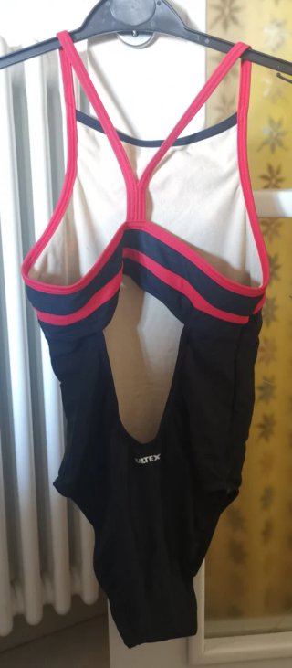 Costume Intero Zoggs Nero-Rosso Tg42
