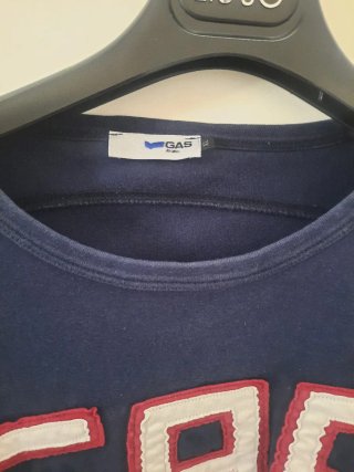 Maglietta GAS uomo manica lunga blu