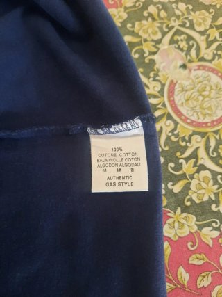 Maglietta GAS uomo manica lunga blu