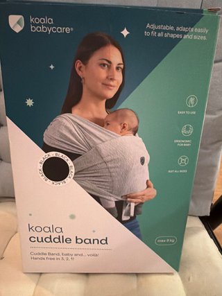 Mochila Porta Bebés Koala Cuddle Band Negra