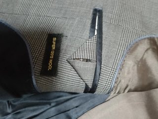 Traje de caballero gris