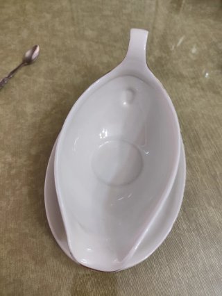 Salsera de porcelana Bavaria con plato