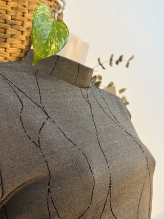 Camiseta cuello perkins manga corta