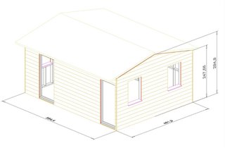 Casa de madera prefabricada
