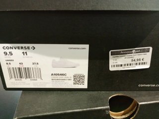Zapatillas Converse Sport Casual Blancas Talla 43