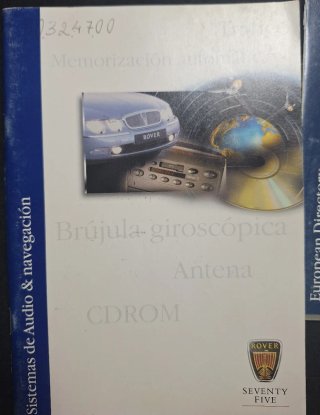 Manual Rover 75 Conductor
