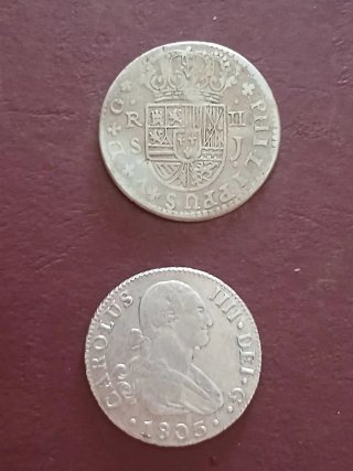 5 Monedas de Plata Españolas