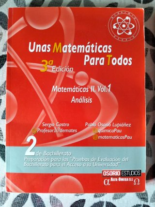 Unas matemáticas para todos. 2⁰ bachillerato