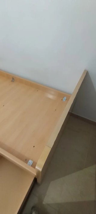 Cama 90 con cajones madera