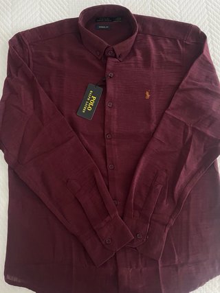 Camisa Polo Ralph Lauren Lino Roja