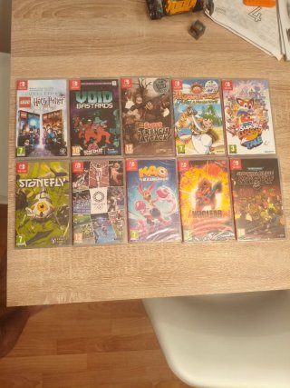 Confezione da 10 giochi Nintendo Switch sigillati